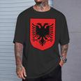 Albania Flag Alban Kosovo Albanian Shqiptar T-Shirt Geschenke für Ihn