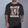 Alice Weidel Fan Merch T-Shirt Geschenke für Ihn