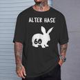 Alter Hase 60 Years And Round Birthday T-Shirt Geschenke für Ihn