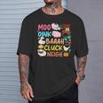 Animaux De La Ferme Sons Oink Baa Neigh Cluck Moo Toddler Farmer T-Shirt Cadeaux pour lui