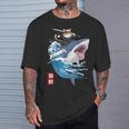 Anime Cat Shark Japanese Cat Kawaii For Kid T-Shirt Gifts for Him