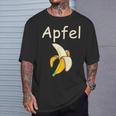 Apfel Banane Scherz Unsinn T-Shirt Geschenke für Ihn