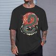 Art Japonais Kanji Dragon Japonais Sun Streetwearintage Rétro T-Shirt Cadeaux pour lui