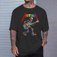 Autism Skeleton Guitar Rock Puzzle Music Autism Awareness T-Shirt Gifts for Him