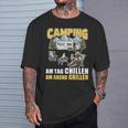 Barbecue And Chillen Camper Saying Caravan Camping T-Shirt Geschenke für Ihn