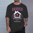 Bauherrin 2025 I Builder Construction Site T-Shirt Geschenke für Ihn