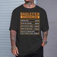 Baustelle Stundenlohn T-Shirt Geschenke für Ihn