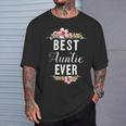 Best Auntie Ever Co Best Auntie Ever Floral Aunt T-Shirt Gifts for Him