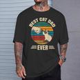Best Cat Dad Ever With Siamese Cat Cute T-Shirt Gifts for Him