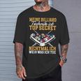 Billiard Technique Is Top Secret T-Shirt Geschenke für Ihn