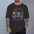 Bin Da Kann Losgehen Und Ja Es Eskaliert Eh Kostüm Affe Fun T-Shirt Geschenke für Ihn