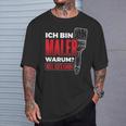 Bin Maler Weil Ich's Kann Lackier Craftsman Painter T-Shirt Geschenke für Ihn