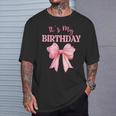 Birthday Girl Coquette Birthday Girl Pink Coquette Bow T-Shirt Gifts for Him