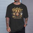 Birthday Queen Black Woman Afro Girl Afrocentric Birthday T-Shirt Gifts for Him