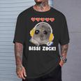 Bissi Zocki Sad Hamster Cute Hamstie T-Shirt Geschenke für Ihn