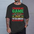 Black History Month Gamer African American Pride Boys Men T-Shirt Gifts for Him