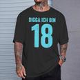 Blue Digga Ich Bin 18 Jahre Junge 18Th Birthday T-Shirt Geschenke für Ihn