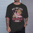 Boots Booze & Besties Nashville 2025 Girls Trip Drinking T-Shirt Gifts for Him