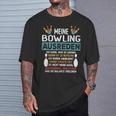 Bowling Women's Bowling Sayings Retro Bowling T-Shirt Geschenke für Ihn