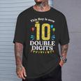 This Boy Is Now 10 Double Digits Crown 10Th Birthday Fiesta T-Shirt Gifts for Him