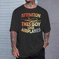 This Boy Likes Planes Aviation Boys T-Shirt Geschenke für Ihn