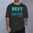 Braille Blind Awareness Best Dad Ever T-Shirt Gifts for Him