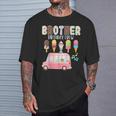 Brother Birthday Crew Ice Cream Truck Bday Ice Cream Party Camiseta unisex Regalos para él