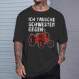 With Brother Siblings Family Tractor Stolzer Bruder T-Shirt Geschenke für Ihn