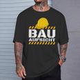 Building Supervisor Helmet Building Supervisor Construction Site Construction Line T-Shirt Geschenke für Ihn
