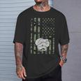Camouflage Western Hognose American Flag Hognose Snake T-Shirt Gifts for Him