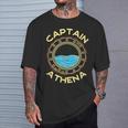 Capitaine Athena Prénom Personnalisé Surnom Personnalisé Drôle T-Shirt Cadeaux pour lui