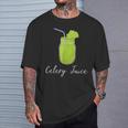 Celery Print As a Celery Juice Movement Gift Detox Tees T-Shirt Gifts for Him