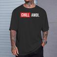 Chill Amoi X Dahoam Hoamat Bayern Culture Chill Mal Fun T-Shirt Geschenke für Ihn