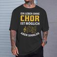 Choir Chor Ladder Choir Singerocal Chorprobe Singing T-Shirt Geschenke für Ihn