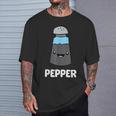 Costume De Poivre Et De Sel Assortis T-Shirt Cadeaux pour lui