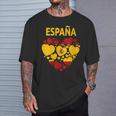 Costume Drapeau Espagnol En Forme De Cœur Pour S Et Enfants T-Shirt Cadeaux pour lui