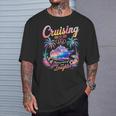 Cruising Side By Side Husband Wife Love Cruise Couple Cruise T-Shirt Gifts for Him