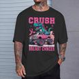Crush Breast Cancer Awareness Pink Monster Truck Women Mom T-Shirt Gifts for Him