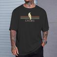 Cuervos Retro Hombres Cuervos Cuervo Negro Pájaro Cuervo Para Hombres Camiseta unisex Regalos para él