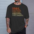 Cumpleaños Regalo Cosechaintage 1985 Year Man Myth Legend Camiseta unisex Regalos para él