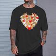 Cute Corgi Valentine Day Tee Heart Dog Lovers T-Shirt Gifts for Him