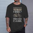 Cycling Warum Ich Ohne Akku Fahre Weil Ich Es Kann T-Shirt Geschenke für Ihn