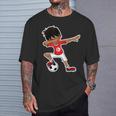 Dabbing Soccer Boy Tunisian Children's Tab T-Shirt Geschenke für Ihn