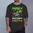 Daddy Of The Birthday Boy Party Video Gamer Pixel Number T-Shirt Gifts for Him