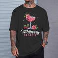 Damen Sommer Cocktail Party Wildberry Lillet Damen Mit-Ausschnitt T-Shirt Geschenke für Ihn