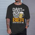 Dart Und Bier Das Gönn Ich Mir Darter Dart Player Jersey T-Shirt Geschenke für Ihn