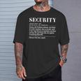 Definition Security S T-Shirt Geschenke für Ihn