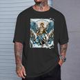 Disfraz De Ángel San Patrono San Miguel Arcángel Camiseta unisex Regalos para él