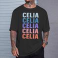 Divertido Regalo Nombre Celia Personalizado Primer Nombre Camiseta unisex Regalos para él