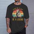 Don't Be A Lady Be A Legend Vintage T-Shirt Gifts for Him